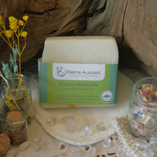 Shampooing solide au houblon — cheveux ternes et cassants – Création artisanale | Le sens des choses – Boutique de bougies parfumées végétales, décorations et savons