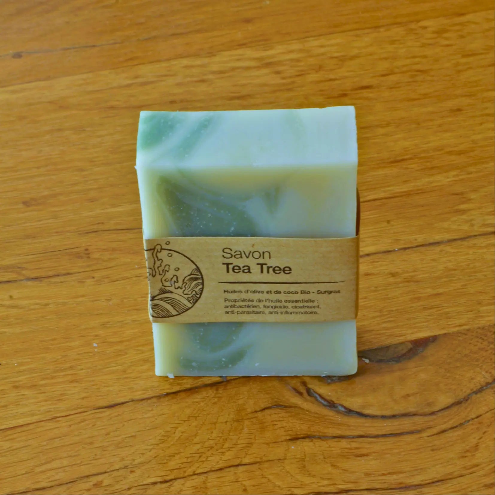Savon artisanal surgras au tea tree (arbre à thé) – Création artisanale | Le sens des choses – Boutique de bougies parfumées végétales et objets décoratifs écoresponsables