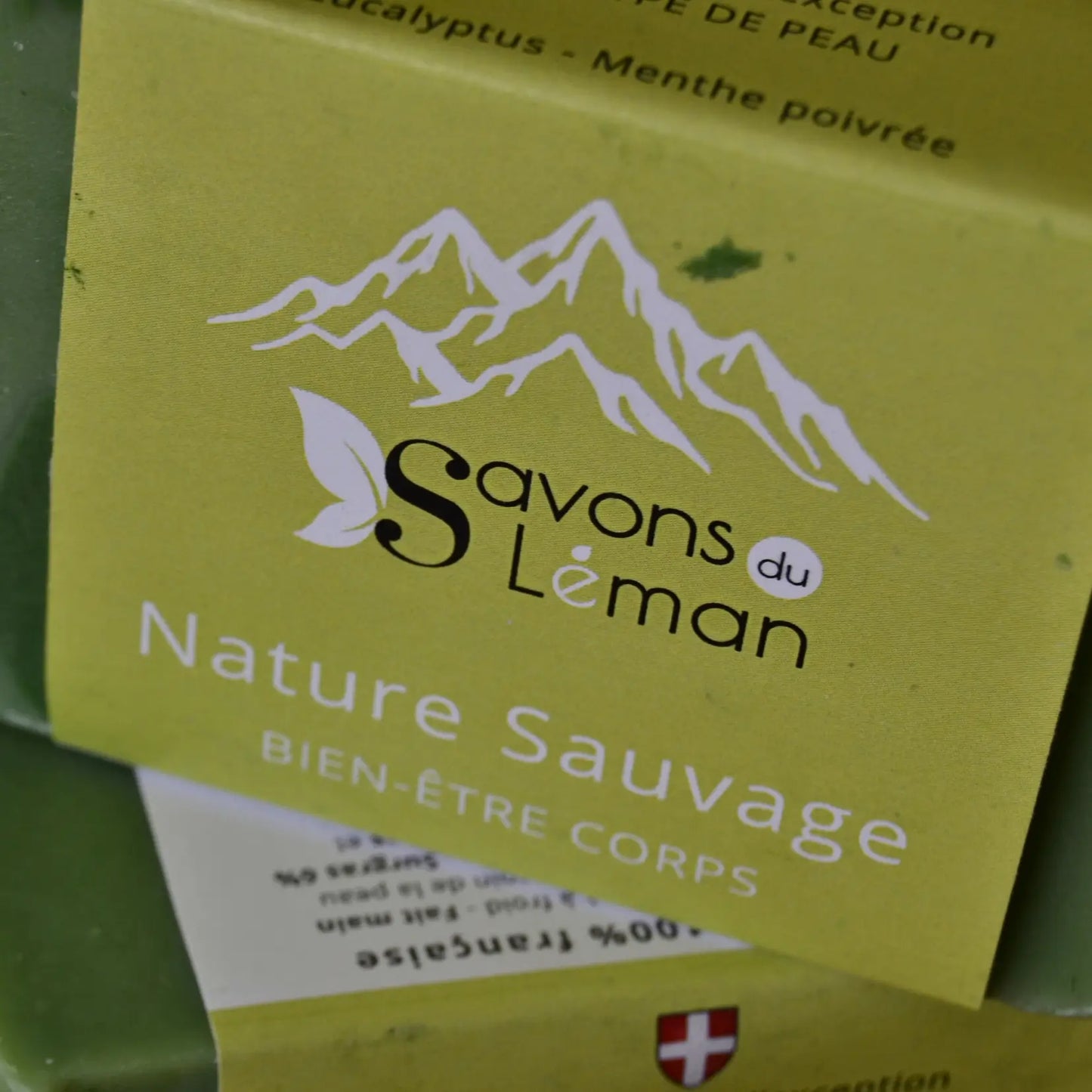 Savon BIO surgras eucalyptus, menthe poivrée et pin « Nature Sauvage » – Création artisanale | Le sens des choses – Boutique de bougies parfumées végétales et objets décoratifs écoresponsables