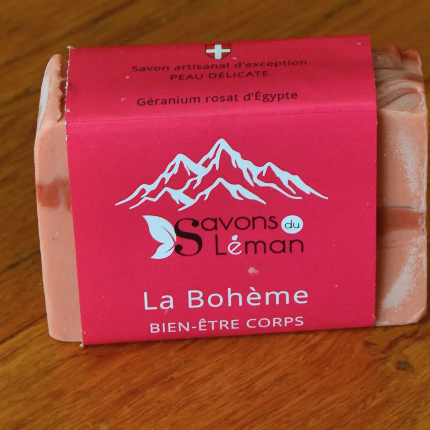 Savon BIO surgras géranium et bergamote « La Bohème » – Création artisanale | Le sens des choses – Boutique de bougies parfumées végétales et objets décoratifs écoresponsables